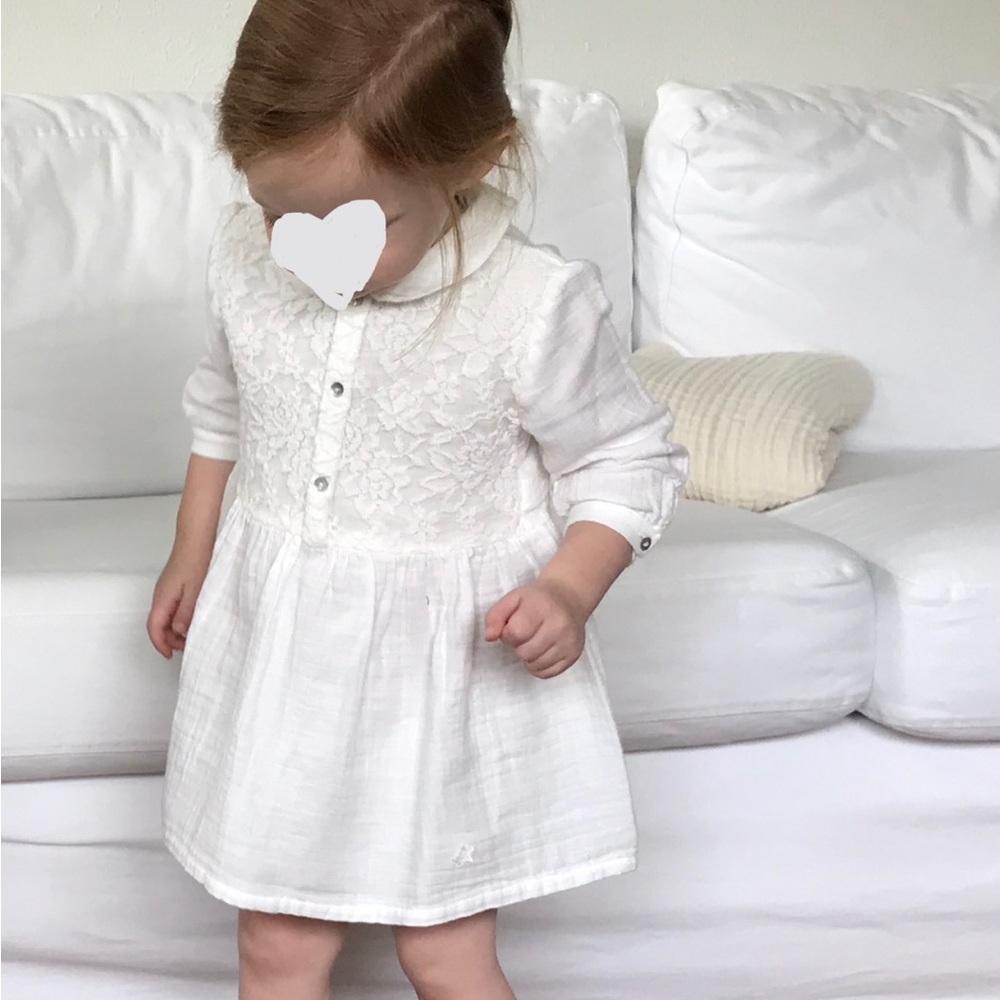 Tocoto Vintage Lace Detail Dress with Bloomer 2Y